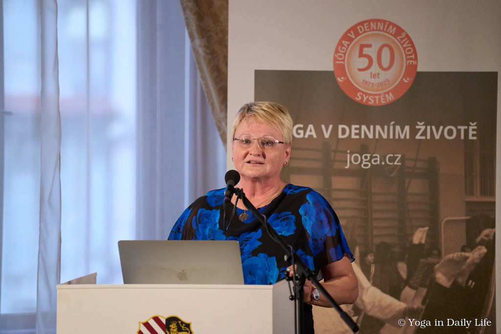 Prof. Milada Krejci speaks about Yoga in Daily Life and physical health