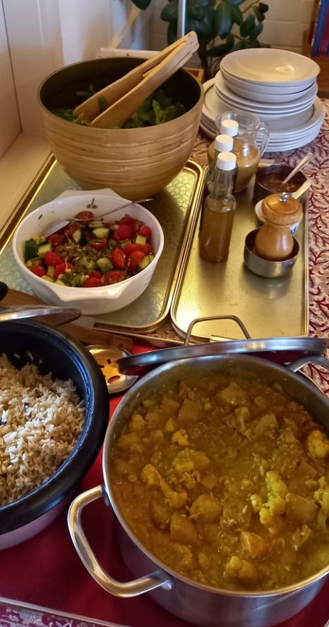 peace day galashiels ashram lunch 21 09 2025